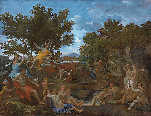 Poussin - Apollon amoureux de Daphné