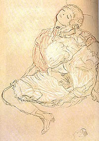 Klimt - Femme assise...